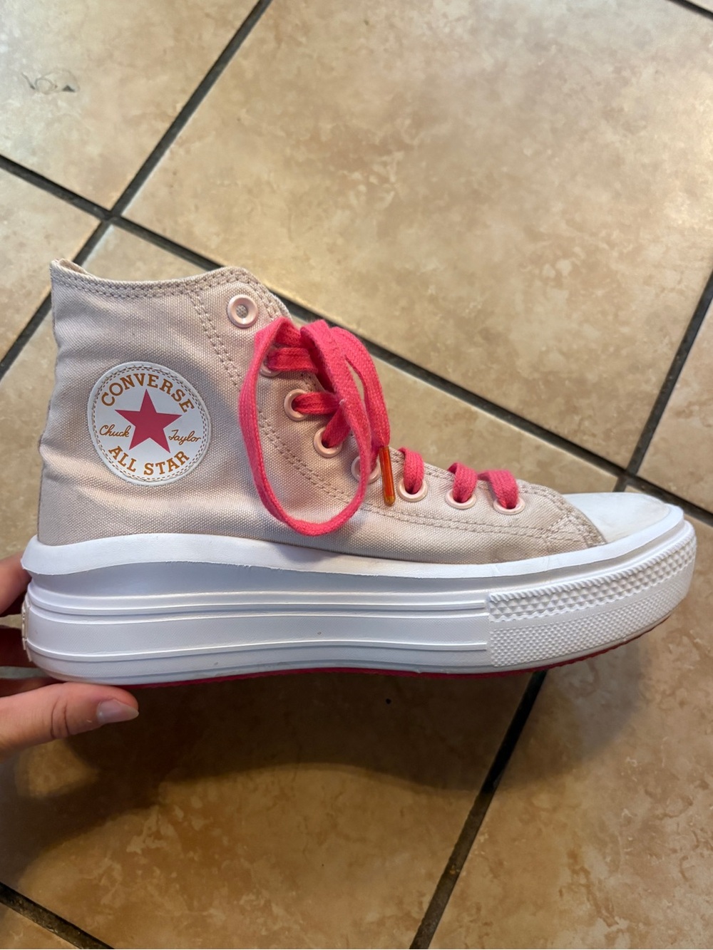 Converse Women’s' Pink High-Top Platform Sneakers